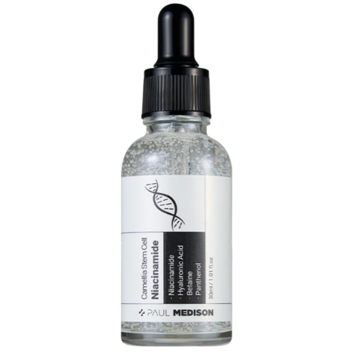 Ampolla de niacinamida con células madre de camelia